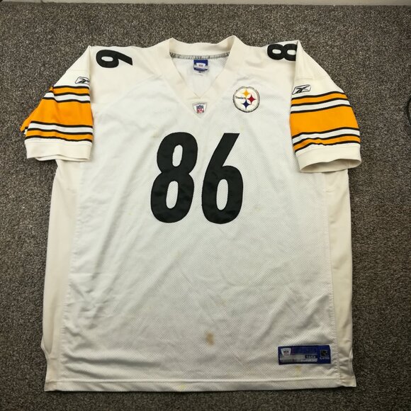 Vintage Hines Ward Pittsburgh Steelers Jersey Reebok White Sewn Mens 60 *Flaw - Picture 1 of 13